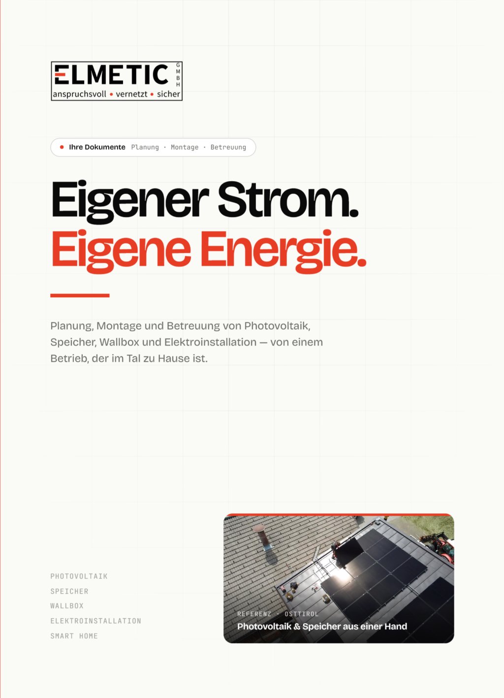 Die gedruckte ELMETIC-Energiemappe